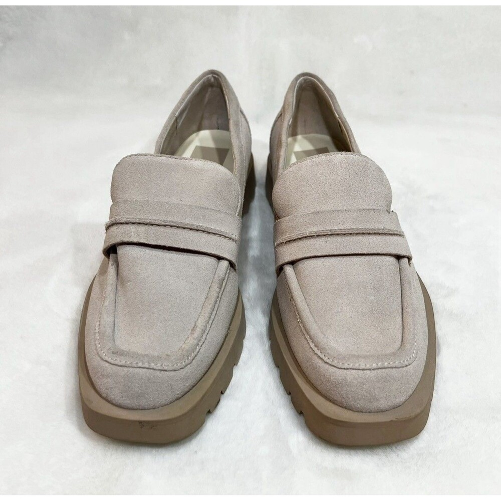 Dolce Vita Elias Lug Loafers Tan Suede Leather Women’s 10 - Picture 4 of 10